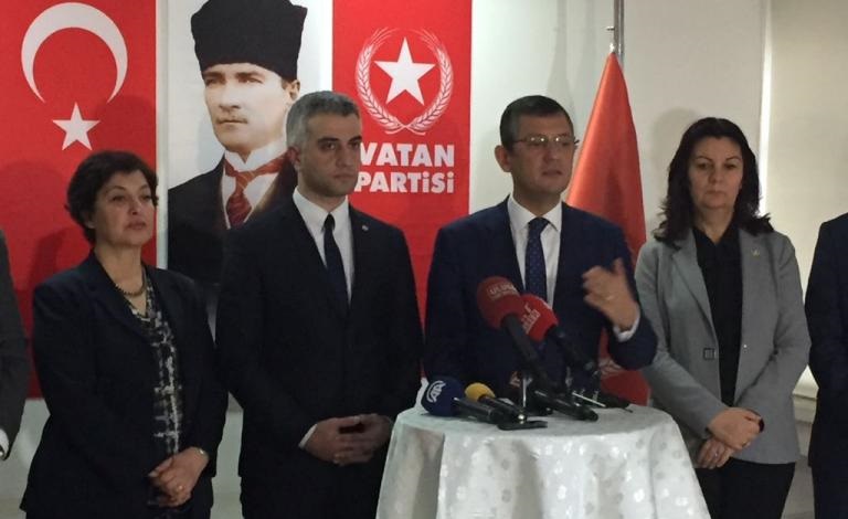 CHP'den Vatan Partisi'ne 'seçim güvenliği' ziyareti
