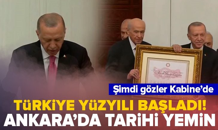 Erdoğan önce yemin edecek sonra yeni Kabine'yi açıklayacak.