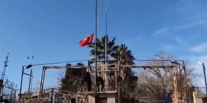 Nusaybin sınırında bayrak provokasyonu