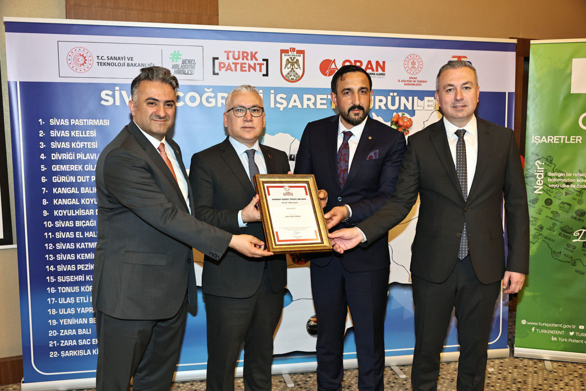 Sivas Kellesi Coğrafi İşaret Tescil belgesini aldı