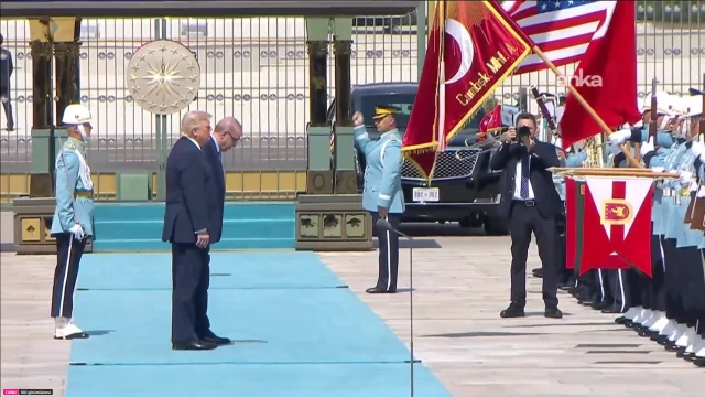 Beştepe'de Trump'a resmi tören