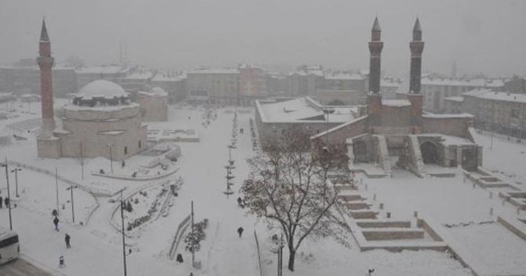 Sivas'ta Eğitime Kar Engeli