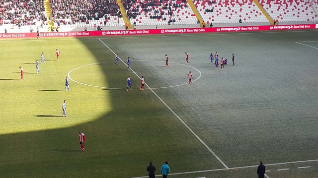 Sivas-Eskişehir maçında dikkat çeken görüntü